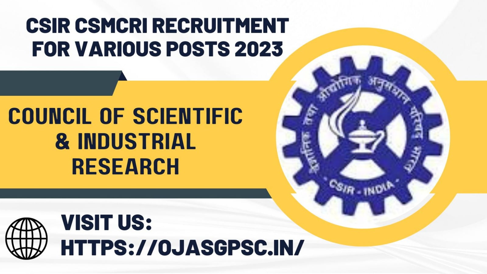 CSIR CSMCRI Recruitment for Various Posts 2023