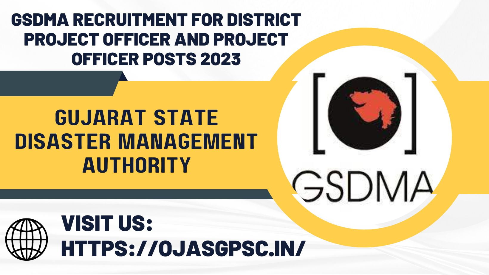 GSDMA Recruitment for District Project Officer and Project Officer Posts 2023