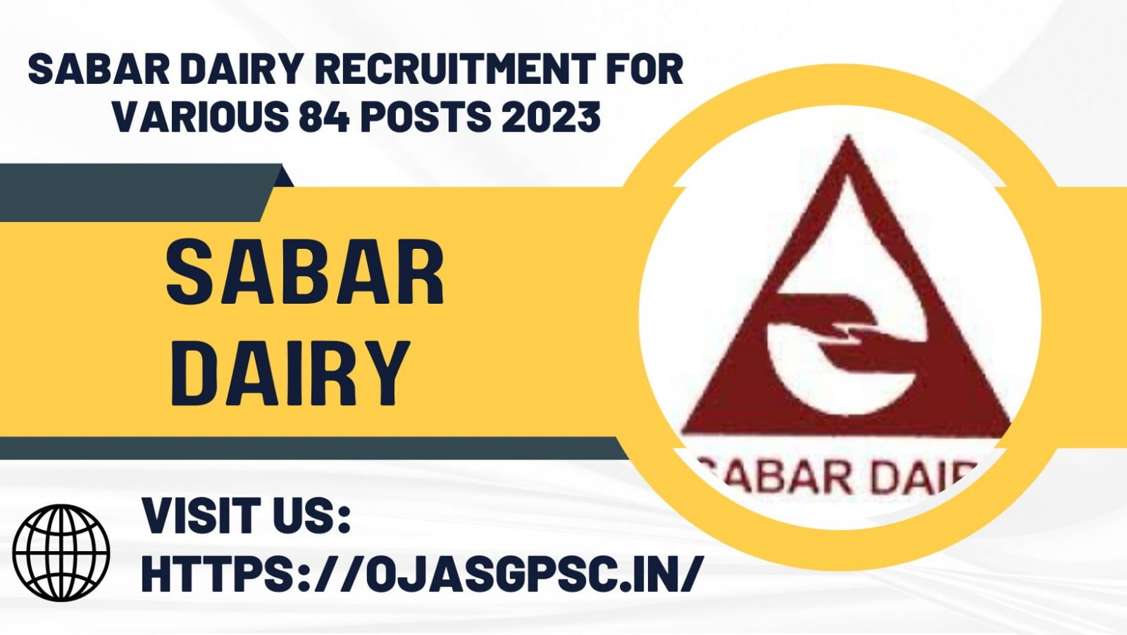 Sabar Dairy Recruitment 2023 for Various 84 Post